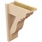 Ekena Millwork 7 1/2-in W x 16-in D x 24-in H Funston Trad Rough Cedar Woodgrain TimberThane Outlooker, Primed Tan OUTUR075X16X24FST04RCPR - alternate 5